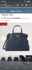 Mulberry Navy Bag.