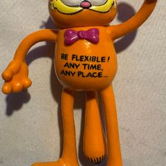 Vintage Bully 1980's Garfield Bendy Flexible 12cm Figure - Made In West Germany