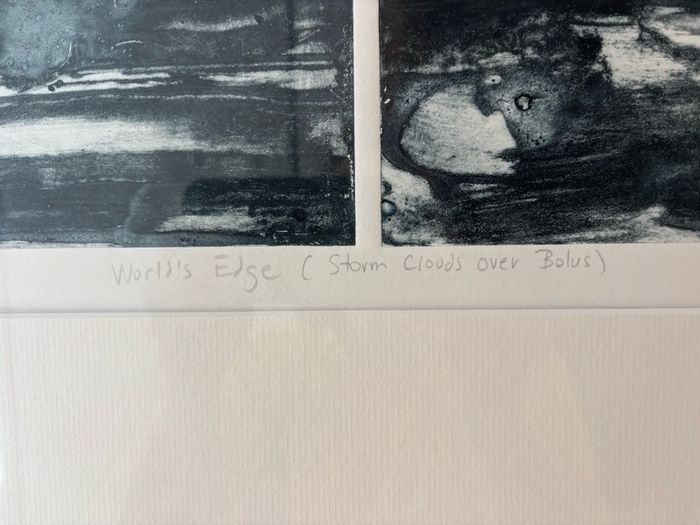 fine art print titled World's Edge (Storm Clouds over Bolus) 2013 by Eilish McCann
