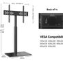 TV Stand for 32 to 60 inch Universal Swivel TV Floor Stand Height Adjustable Cable Management Easy Assembly Black (FREE POSTAGE) Image 5