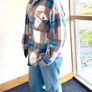 Fleece Warm T-Shirt, Womens Long Top, Size - L / 40 / 12 Image 9