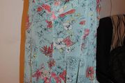 Wallis blue floral sleeveless top size UK12/14 EU42 Perfect condition Postage included