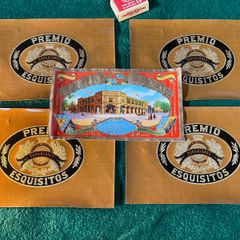 large original Vintage Cigar Box  Lables