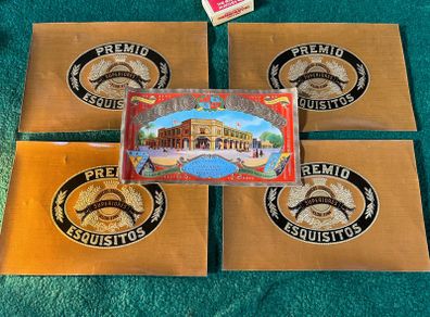 large original Vintage Cigar Box  Lables