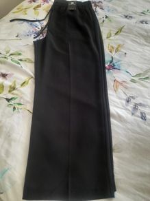 New with tags ladies wide leg black elasticated front tie waist