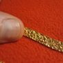 70s gold nugget type ladies gold chain Image 3