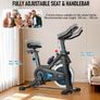 Exercise Bike, Professional Spin Bike with Super Quiet Magnetic Resistance, Indoor Cycling Bike with Shock Absorption, Comfortable Seat for Home Gym 350LBs Capacity (bule with APP Image 6