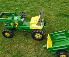 toy tractor & trailer