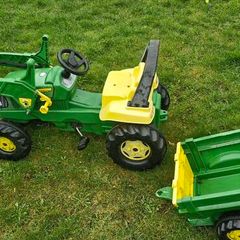 toy tractor & trailer