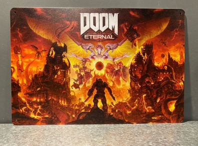 Doom eternal Tin Metal sign
