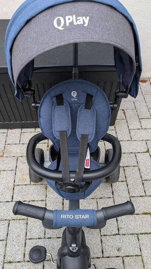 QPlay Rito Star Folding Toddler Trike with Canopy