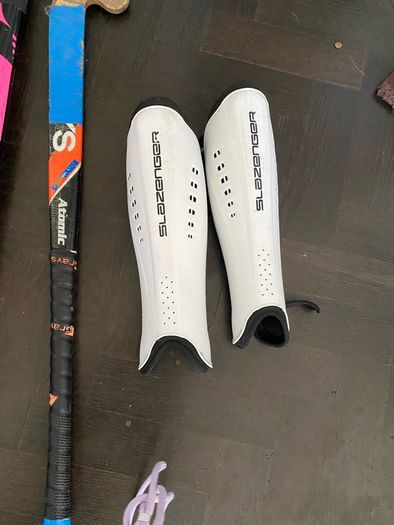 Hockey sticks;  bags & shin guards