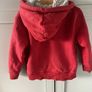 Red cost lined zip down baby Gap hoodie 3-4 Image 2