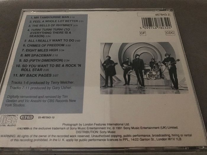 The BYRDS - Greatest Hits Remastered     CD