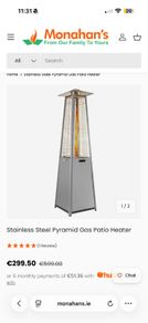 Stainless Steel Pyramid Gas Patio Heater