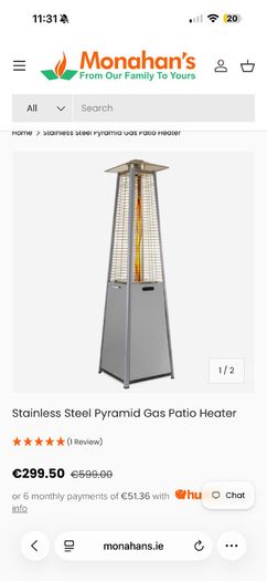 Stainless Steel Pyramid Gas Patio Heater