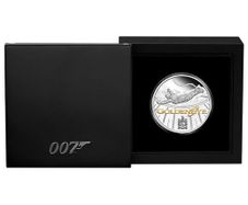 2020 Tuvalu 1 Oz Silver Coin James Bond Golden Eye. Proof. (CoA + Original Box)