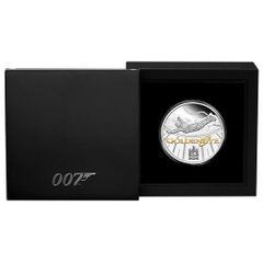 2020 Tuvalu 1 Oz Silver Coin James Bond Golden Eye. Proof. (CoA + Original Box)