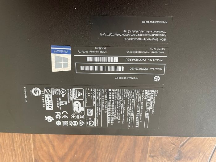 HP Elitedesk 800 g3, 8gb ram, 256gb ssd, windows 11 pro