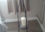 Fab Glass and Metal Candle Holder