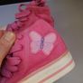 SALE!  BIRTHDAY Girls' Faux Suede High Top Pink Trainers Image 4