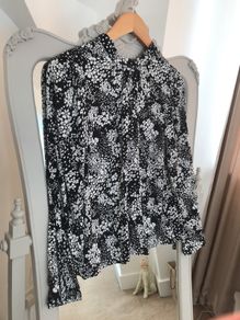 Beautiful Monochrome Blouse size 10