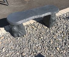 Stone garden bench