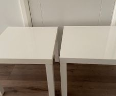 Two IKEA LACK Side Table white, 55x55