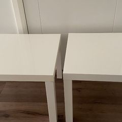 Two IKEA LACK Side Table white, 55x55