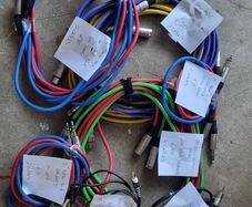 Various 1/4", Mini Jack and XLR patch and splitter cables