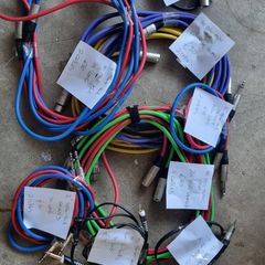 Various 1/4", Mini Jack and XLR patch and splitter cables