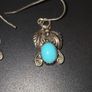 Pair of Sterling Silver and Turquoise Navajo Earrings Image 4