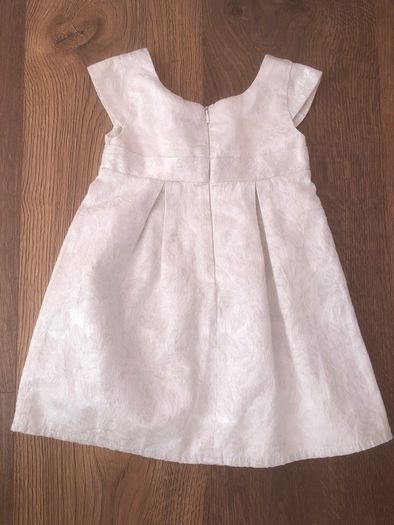 Kids Short Sleeve Ivory Dress