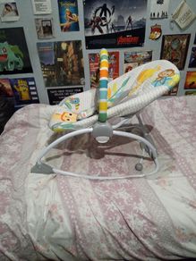 Bright Starts Safari Blast Infant to Toddler Rocker Seat with Soothing Vibrations