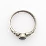 Vintage 925 Sterling Silver & Black Onyx Celtic Knot Ring Image 5