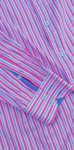 Marks and Spencer Autograph mens striped pure cotton long sleeve shirt 2-3xl size