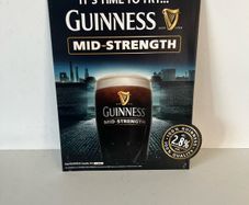 Guinness mid strength showcard (nos)