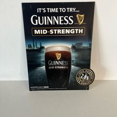 Guinness mid strength showcard (nos)