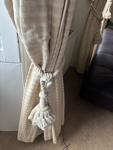 Bespoke hand made Goblet pleat Curtains