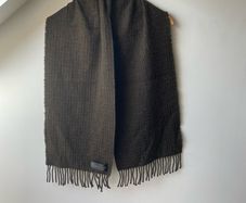 M&S 100% Lambswool Scarf Marks & Spencer Browny Green Olive Muffler