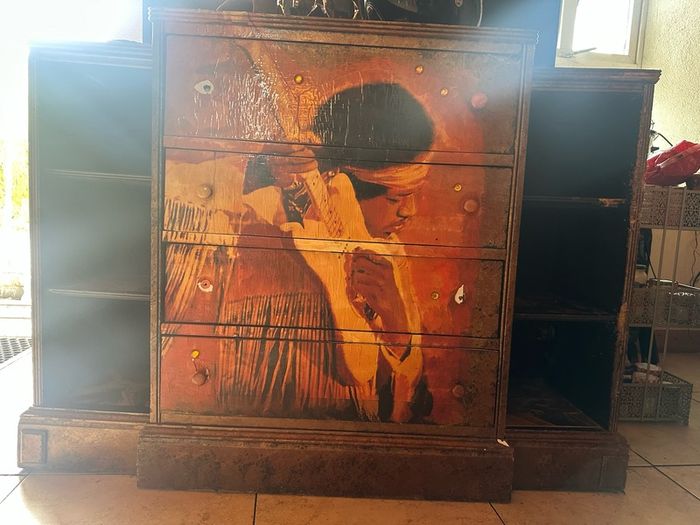 Jimi Hendrix '70's writing bureau.