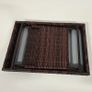 Outdoor Garden Coffee Table Outdoor Side Table, PE Rattan, Weatherproof, 60 cm x 41 cm x 41 cm, Brown Image 4