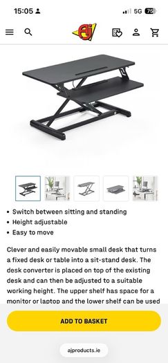 Standing desk