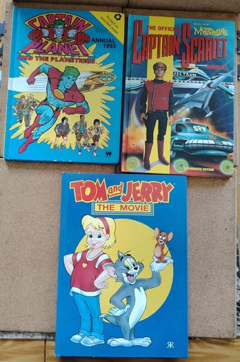 Vintage 1993 Cartoon & Movie Mega-Bundle  Tom & Jerry, Captain Planet, Captain Scarlet