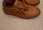Brand new boys tan shoes