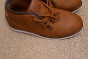 Brand new boys tan shoes