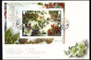 2014 Isle of Man Winter Flora Miniature Sheet Commemorative Stamp First Day Cover (FDC)