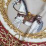 Vintage Ostinelli 100% Silk Made in Italy Equestrian Theme Scarf Image 3