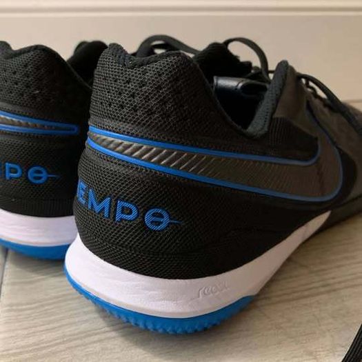 Nike Tiempo Legend 8 Pro IC - Black/Blue Football Boots - EUR 44.5 - UK 9.5
