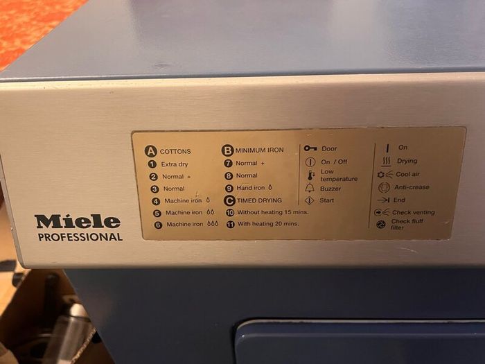 Professional Miele dryer